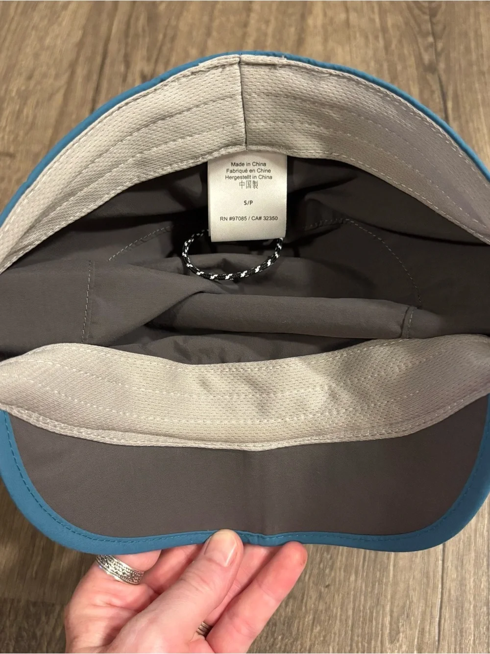 Outdoor Research Radar Folding Pocket Cap Lightweight Teal Blue Sz Small UPF 50+